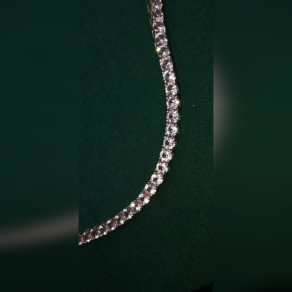 Dorsey Kate Rivière Necklace 3.75MM Lab White Sapphire 16" - Picture 6 of 9
